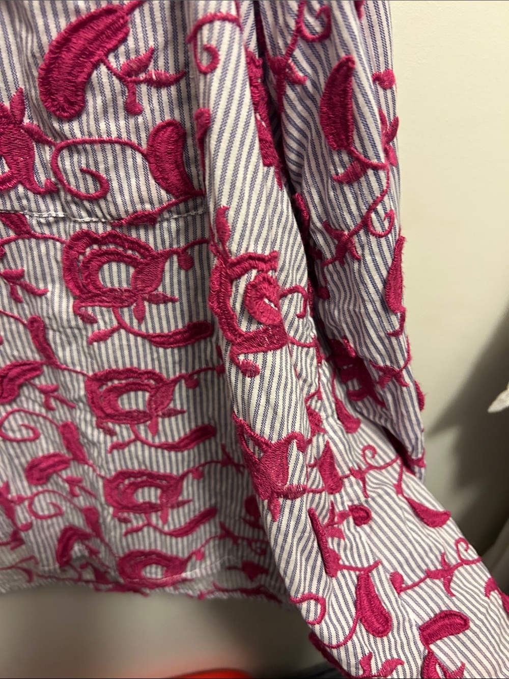 Anthropologie Picro Pink Floral Button-Down Shirt - Picture 7 of 12